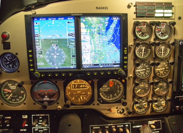 Beechcraft King Air 100 (N6045S) - Garmin 600.