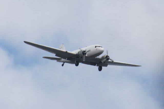Douglas DC-3 (N138FS) - Sorry it is a not a very good quality photo, but I wanted to post it to show that this plane from the 40s is still in use.