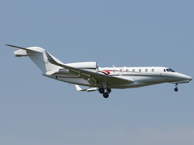 Cessna Citation X (VP-CFZ) - Cessna Citation X arriving at London Stanstead Airport.