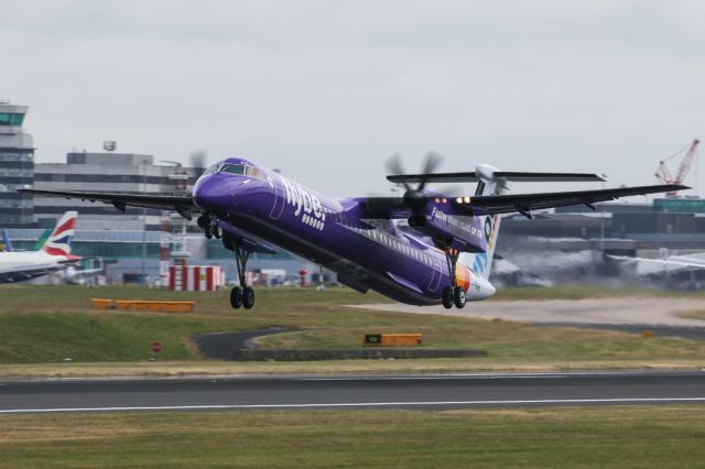 de Havilland Dash 8-400 (G-PRPK) - BEE862 on the way back to Southampton