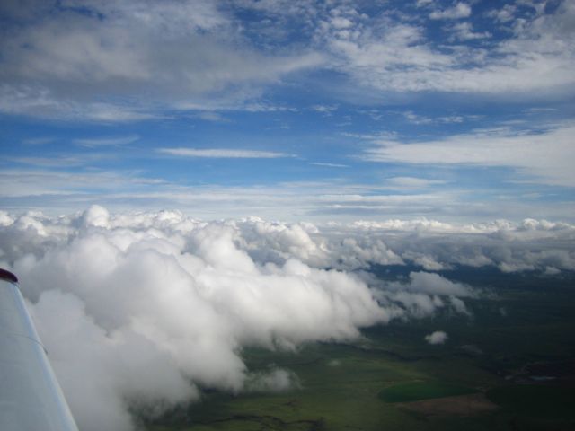 Grumman AA-5 Tiger (N929TE) - Cloud formations over Northern Texas