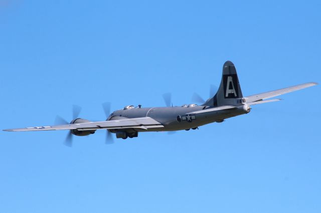 Boeing B-29 Superfortress (N529B) - Superfortress Fifi making "Left Traffic" departing Appleton for the short 10minute flight to Oshkosh AirVenture 2022. 