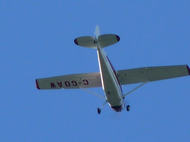 Cessna 170 (C-GOAW) - overflying Ottawa International Airport