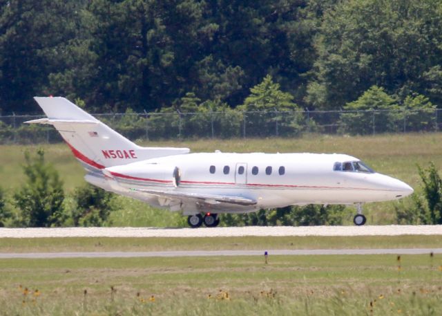 Hawker 800 (N50AE) -  At Shreveport Regional.