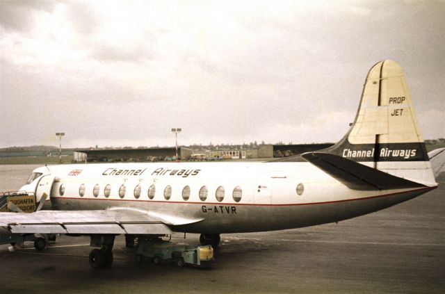 VICKERS Viscount (G-ATVR) - 1967 at Düsseldorf (EDDL)