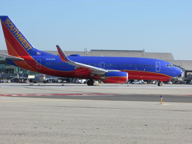 Boeing 737-700 (N222WN) - Line up and wait on RWY 20R