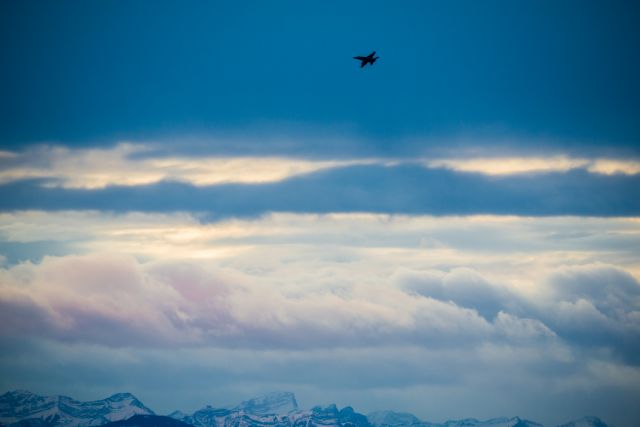 McDonnell Douglas FA-18 Hornet (18-8740) - RCAF CF-18 Hornet flyby of the 2019 Grey Cup CFL Championship, 24NOV19.