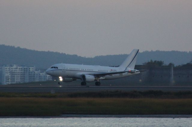 Airbus A319 (D-APGS) - Kay-5 Aviation A319 departing BOS at dusk on 10/05/20.