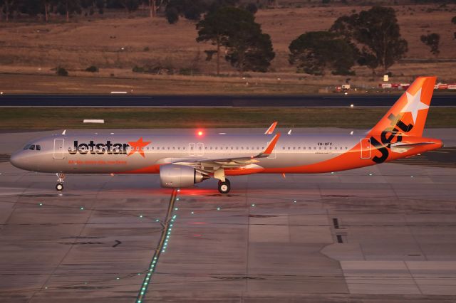 Airbus A321 (VH-OFV) - Delivery flight.