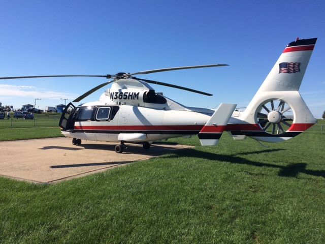 VOUGHT SA-366 Panther 800 (N365HM) - Helipad at Chicagoland Speedway Joliet, IL