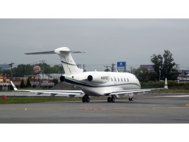 Bombardier Challenger 300 (N497EC) - Holding short for departure. No location as per request of the aircraft owner.