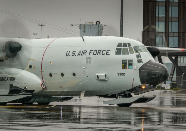 Lockheed C-130 Hercules (76-3302) - Departing Christchurch for Pago Pago.