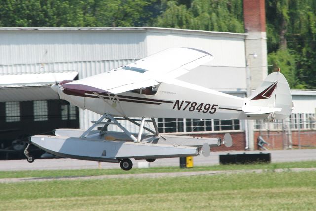 Piper PA-12 Super Cruiser (N78495) - Departing 2010 Sentamental Journey.