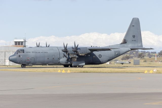 Lockheed EC-130J Hercules (A97465) - Royal Australian Air Force (A97-465) Lockheed Martin C-130J Hercules taxiing at Wagga Wagga Airport.