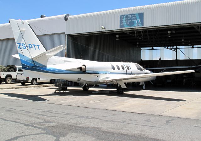 Cessna 500 Citation 1 (ZS-PTT) - A 1973 model.