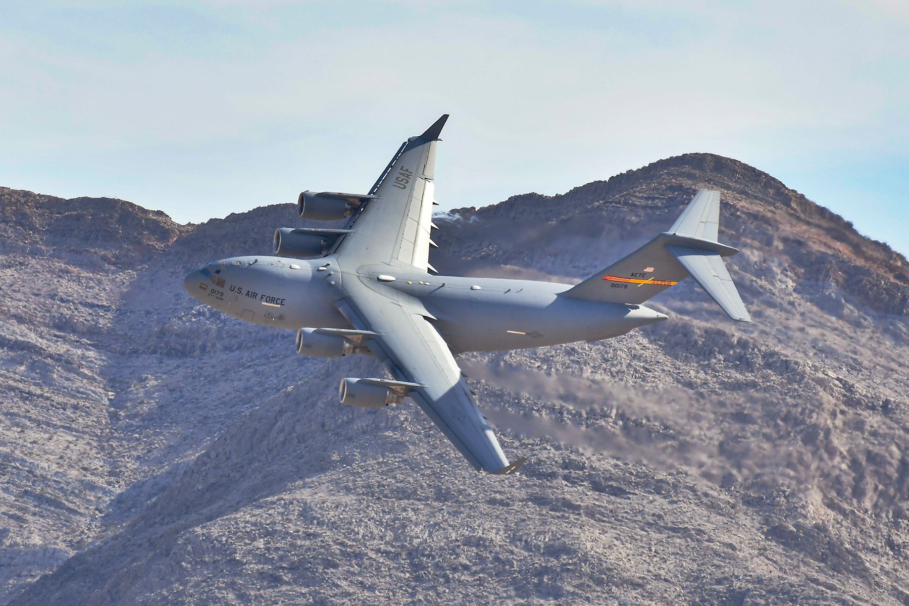 Boeing Globemaster III (0179) - USAF C-17 Globmaster II demonstration flight at Nellis AFB during Aviation Nation 2019.