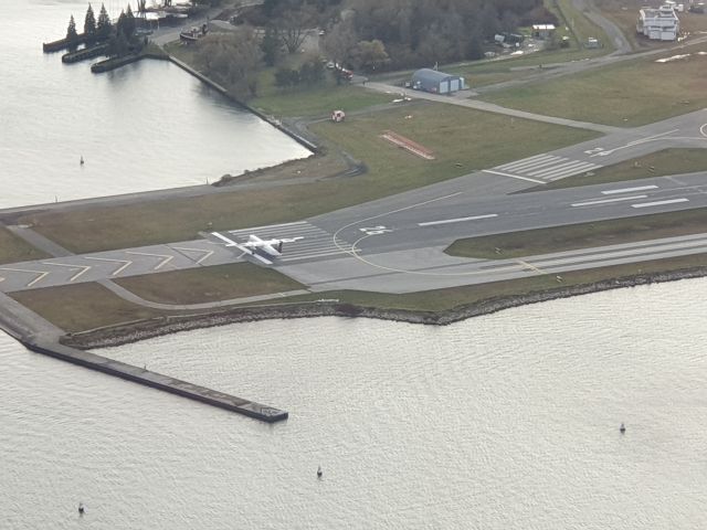 — — - Toronto City Billy Bishop Airport from CN Tower