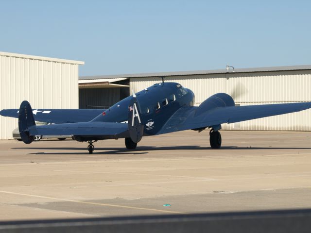 Beechcraft 18 (N167ZA) - 1942 Navy SMD Beech 18 taxiing to 17