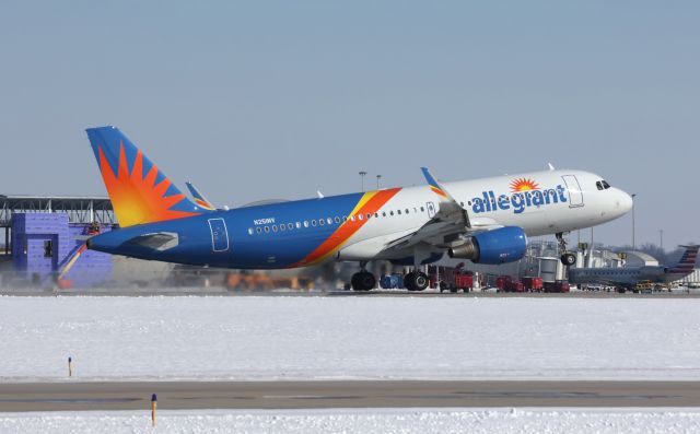 Airbus A320 (N251NV) - Taking off on runway 14