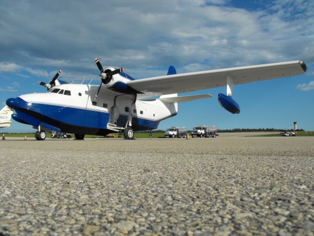 Grumman HU-16 Albatross (N7027Z) - Grumman Albatross on the ramp at Million Air Tallahassee. 