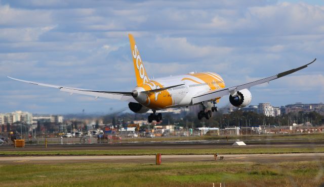 9V-OJD — - 9V-OJD Flaring on final to 25 at YSSY. Taken at Ross Smith Ave with a 70-200mm