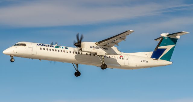 de Havilland Dash 8-400 (C-FENY) - Encore 3461 arrives from Ottawa