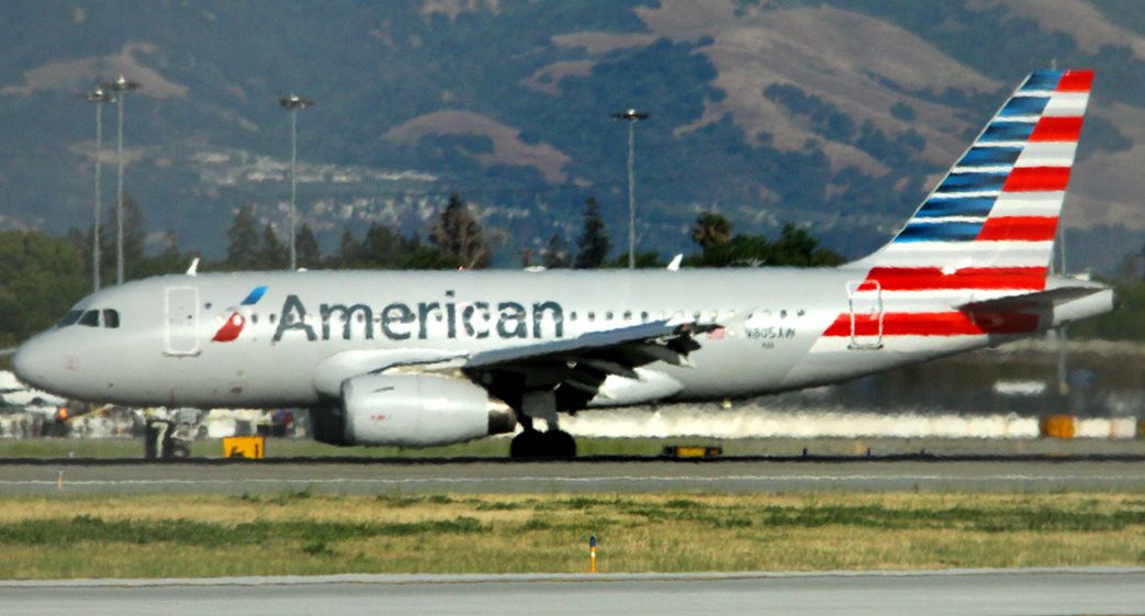 Airbus A319 (N805AW) - Awaiting gate, Following arrival from KPHX, Photo shot from about 1/4 mile away