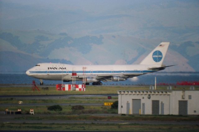Boeing 747-200 — - KSFO - Pan Am 747 position and hold on 28R at SFO - sorry no Reg or Clipper name. 1000mm C-90 shot hand held from the parking garage,