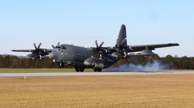 Lockheed C-130 Hercules (19-5957) - A Lockheed Martin MC-130J Commando II in a series of touch and go's at Northeast Alabama Regional Airport, Gadsden, AL - November 16, 2022.