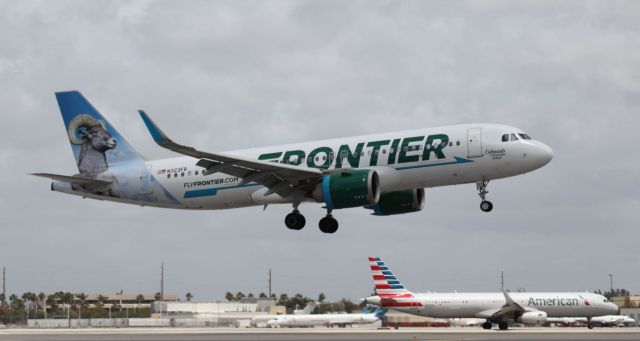 Airbus A320neo (N323FR) - Colorado "Bighorn Sheep" 04/15/18 12:15