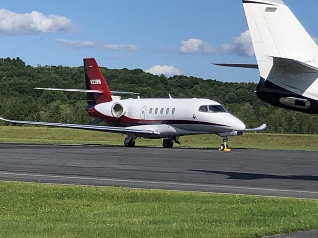 Cessna Citation Sovereign (N328N) - On the ramp at Auburn-Lewiston Municipal Airport, Maine shortly after arriving from Waco, Texas. br /br /July 2021