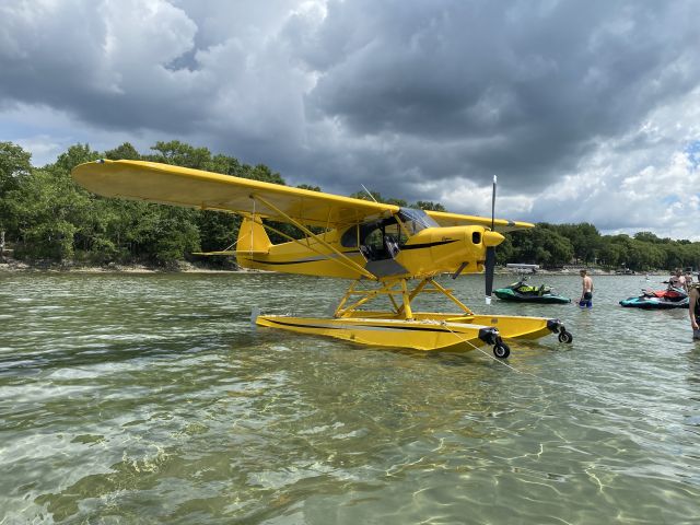 Piper L-21 Super Cub (N74WF) - Green Lake - Spicer Minnesota 