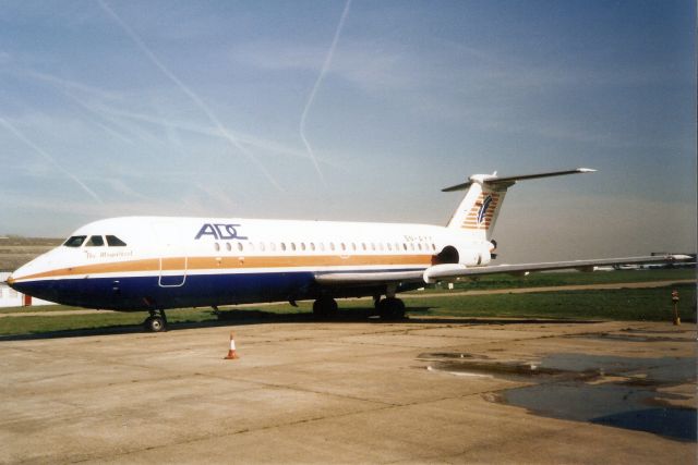 British Aerospace BAC-111 One-Eleven (5N-AYY) - Seen here in Apr-95.  With ADC Airlines from Dec-90 to Oct-94 when it arrived here for storage.