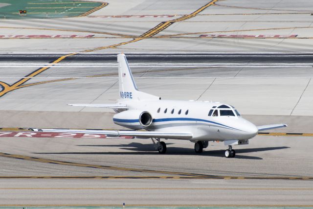 North American Sabreliner (N96RE) - N96RE  Rockwell International  NA-265-65  Sabreliner  KLAX  20130304  4144