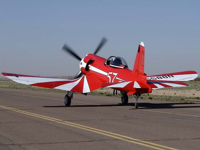 NX5588N — - Goodyear F2G-1 Corsair NX5588N Race 57 at the Cactus Fly-in on March 2, 2012.