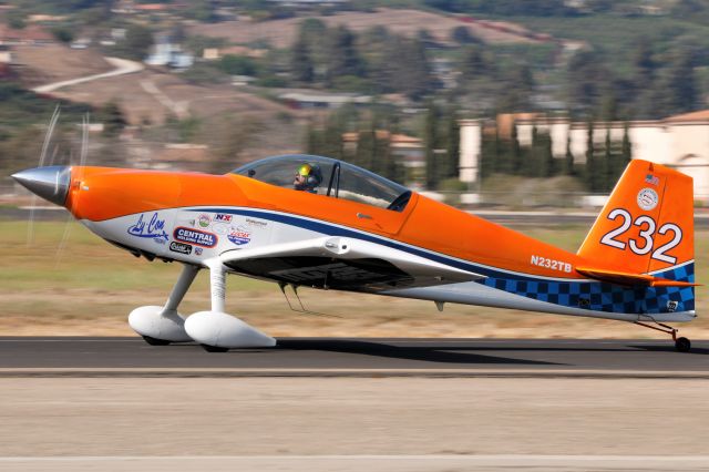 Vans RV-8 (N232TB) - Todd Rudberg taxis after a formation aerobatics performance in his RV-8 as a part of Undaunted Airshows.