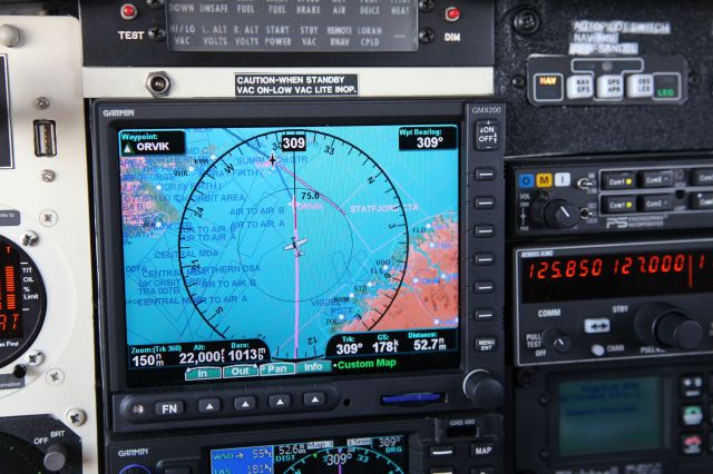 Mooney M-20 Turbo (N228RM) - Abeam the coast of Norway inbound Sumburgh, Shetlands