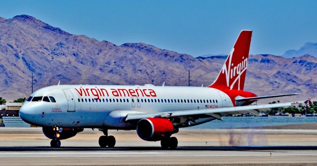 Airbus A320 (N637VA) - N637VA Virgin America 2008 Airbus A320-214  (cn 3465) "an airplane named desire" - Las Vegas - McCarran International Airport (LAS / KLAS)br /USA - Nevada May 26, 2017br /Photo: Tomás Del Coro 