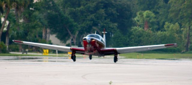 N1165C — - Mooney 231 Rocket 305 landing at 7FL6, Spruce Creek, Fla. for visit, fuel, and then on to St. Thomas, USVI.