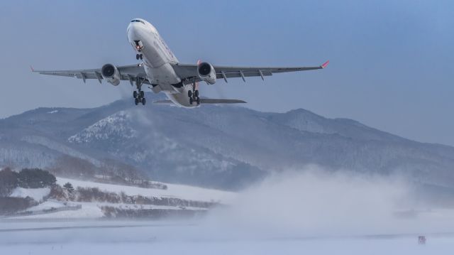 Airbus A330-300 (B-22102) - Trans Asia / Airbus A330-343Xbr /Jan.10.2016 Hakodate Airport [HKD/RJCH] JAPAN