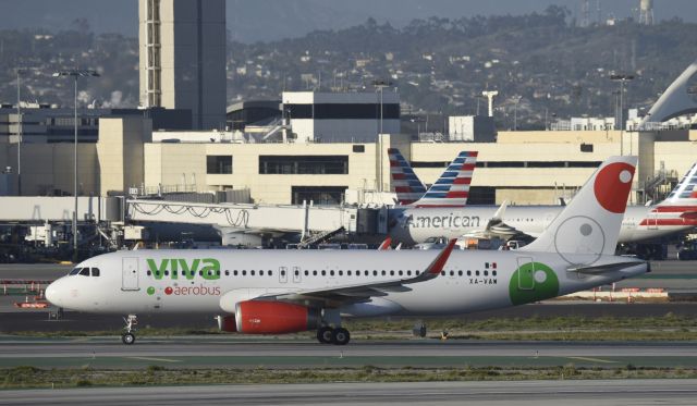 Airbus A320 (XA-VAW) - Arrived at LAX on 25L