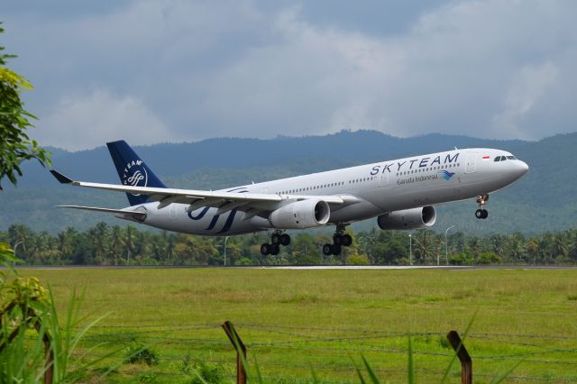 Airbus A330-300 (PK-GPF) - Landed runway 17 Sultan Iskandar Muda International Airport