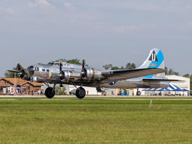 Boeing B-17 Flying Fortress (N9323Z) - A B-17G Sentimental Journey lifts off the runway at KPPO.