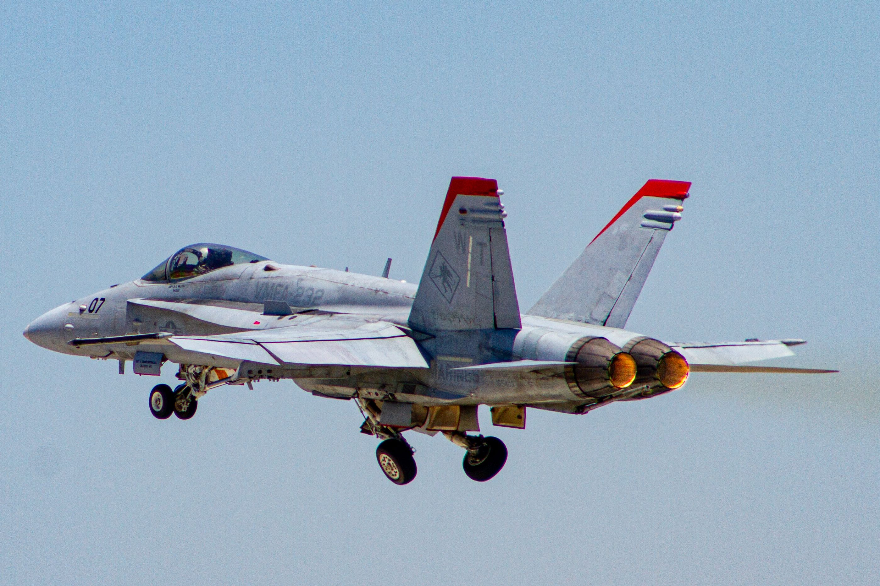 McDonnell Douglas FA-18 Hornet (16-5403) - This is one of two F18s visiting KLGB on 7/11/2020