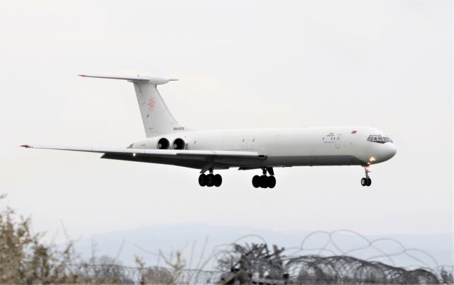 Ilyushin Il-62 (EW-450TR) - rada airlines il-62mgr ew-450tr landing at shannon from abuja nigeria 19/4/21.