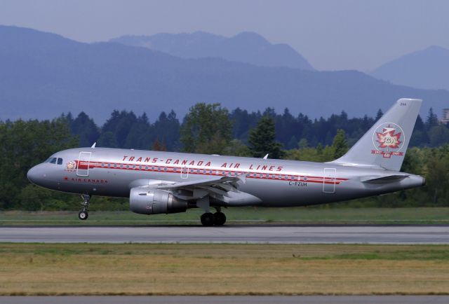 Airbus A319 (C-FZUH) - Vancouver landing only time I ever went to spot at YVR