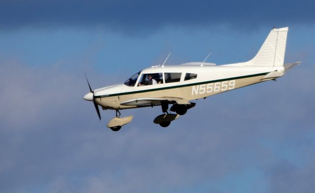 Piper Cherokee (N55659) - On final is this 1973 Piper Cherokee PA-28-180 in the Winter of 2019.