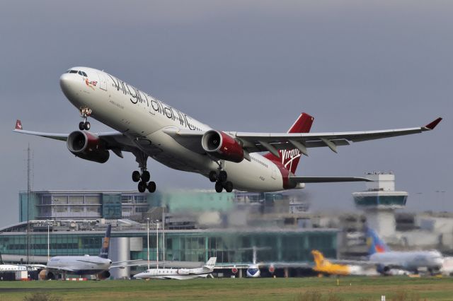 Airbus A330-300 (G-VLUV) - VIR109 departing on the 8hr flight to Atlanta.