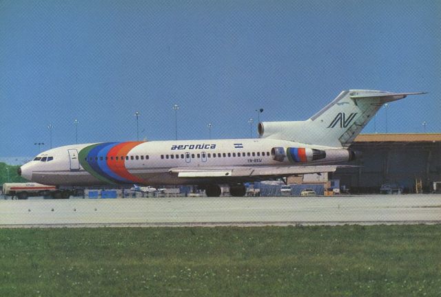 BOEING 727-200 (YN-BXW) - scanned from postcardbr /Aeronica