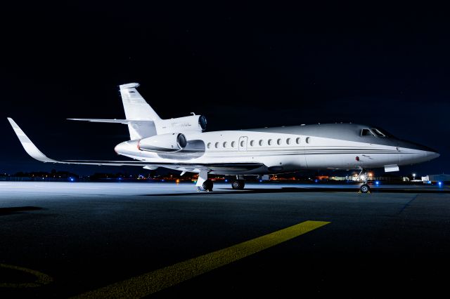 Dassault Falcon 900 (VH-KCL) - Kilo Charlie Lima resting on the eastern apron at Archerfield